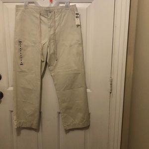 Crop utility style cream color crop pant size 8